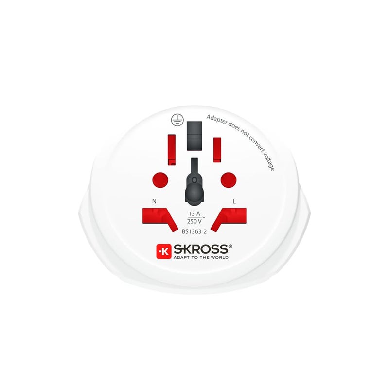 Skross World to USA Country Travel Adaptor, White - Image 2